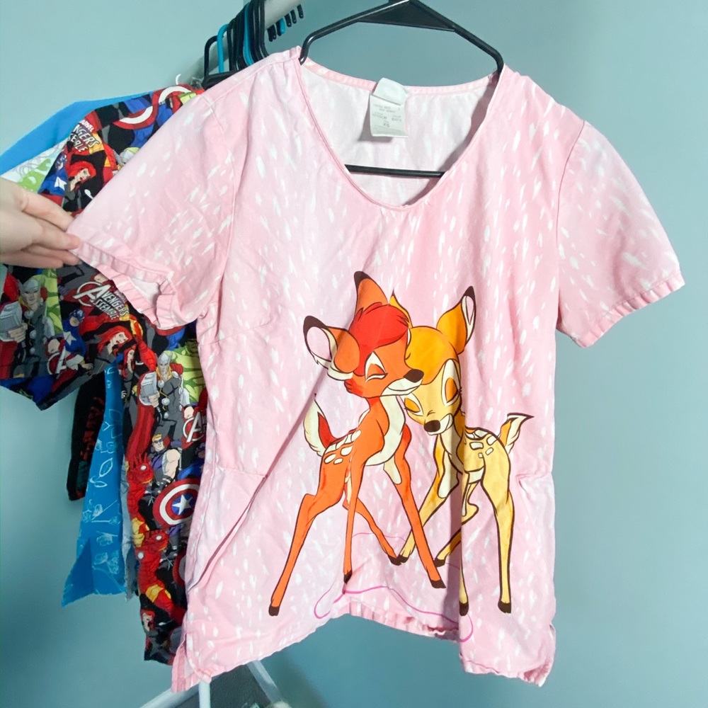 Disney’s Bambi Scrub Top
